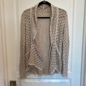 Anthropologie Knitted & Knotted Women's Crochet Cardigan Sweater Size Small.